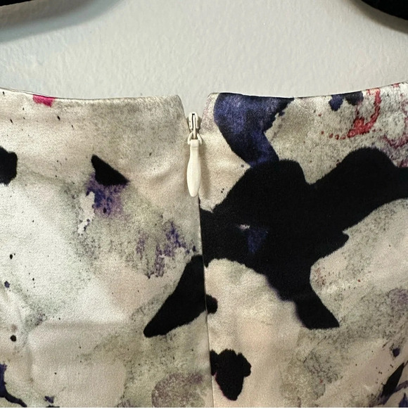 Suzy Chin for Maggy Boutique Women’s Sleeveless Multicolored Silk Dress Sz 4 GUC - Picture 8 of 11